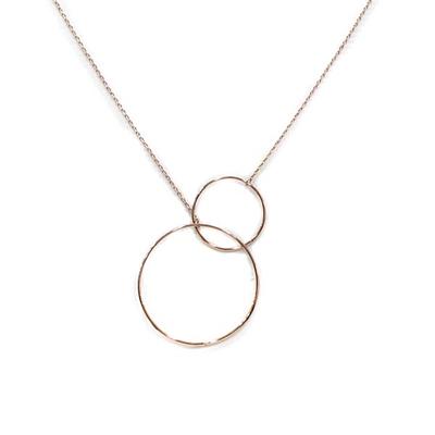 Liviana Double Circle Necklace (Gold)