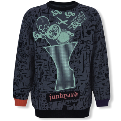 Junkyard Sweater (black/grey/multi)