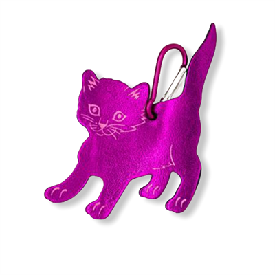 Cat Bag Tag Cerise