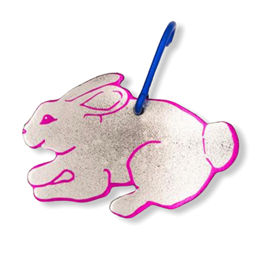 Bunny Bag Tag Silver