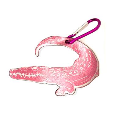 Croc Bag Tag Pink