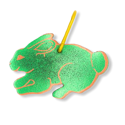 Bunny Bag Tag Green