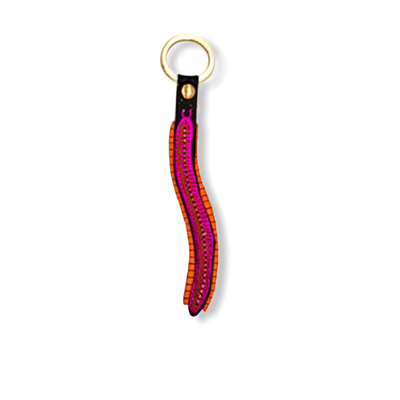 Millipede Key Fob Orange/Hot Pink