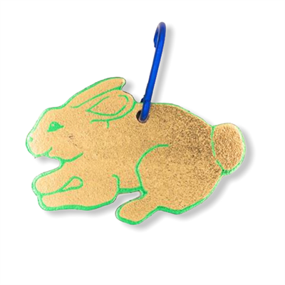 Bunny Bag Tag Gold