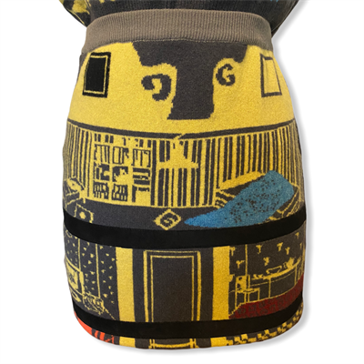 Doll House Skirt (khaki/yellow/multi)