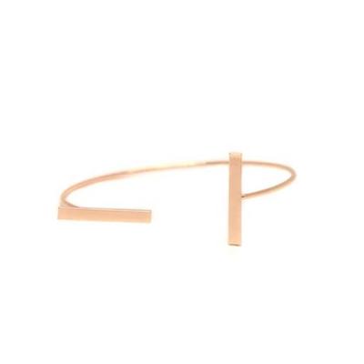 Isabella Irregular Open Cuff (Rose Gold)