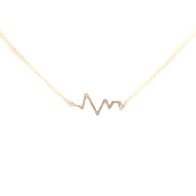 Heart Beat Fine Necklace (Silver)