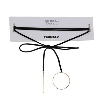Livana Wrap Around Circle and Bar Choker - Gold
