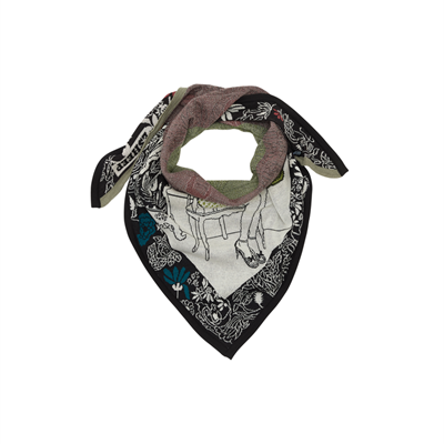 Bella Vista - Portrait of Ludwina Oversized Triangle Scarf