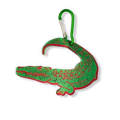 Croc Bag Tag Green