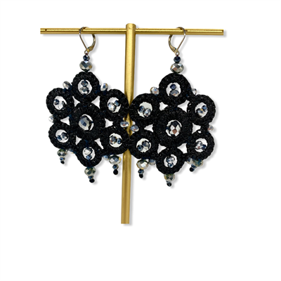 Macrame Earrings (Black)