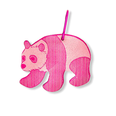 Panda Bag Tag Pink