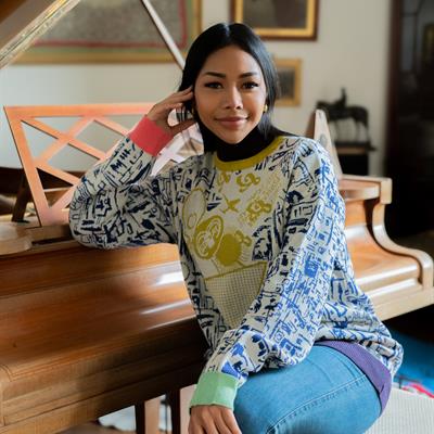 Junkyard Sweater - white/multi